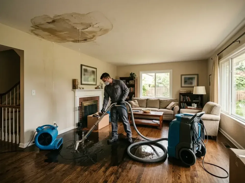 attic-pipe-burst-ceiling-drip-008 — frequently asked questions, Water Damage Restoration & Carpet Care in West Salem, WI